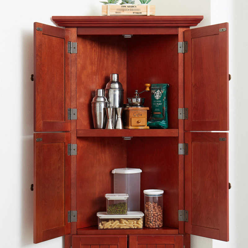 Armoire de bureau à 8 portes avec tablettes réglables et charnières de coin de 72 po de hauteur à 8 portes