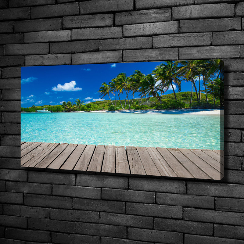Tropical Beach - Wrapped Canvas Print