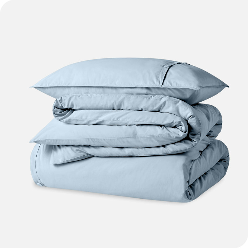 Winter Blue Organic Cotton Twin/Twin XL Duvet Cover Set