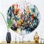 «Boho Dance II» captivant - art abstrait rond en métal-88627974