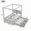 Lit plateforme à baldaquin à 3 tiroirs avec lit gigogne simple-1965916672-1965916675
