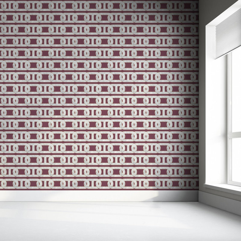 Shirlene 10m x 52cm Matte Paste the Wall Wallpaper Roll, Red