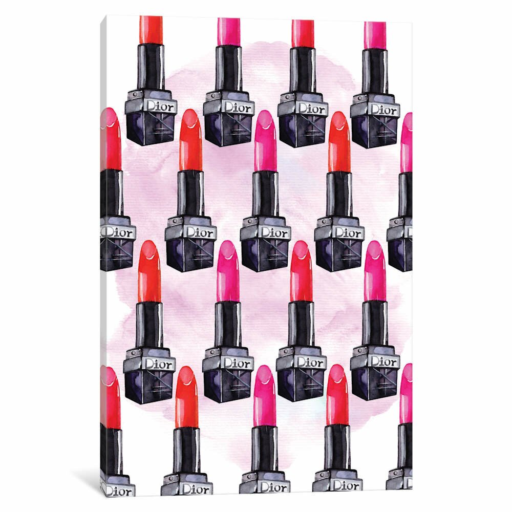 Leinwandbild Lippenstift Dior Kollektion