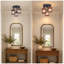 3-Light Farmhouse Semi Flush Mount Ceiling Light