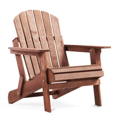 Chaise surdimensionnée en bois massif - Style pour le plaisir de la cour arrière pour le jardin, la cour, la terrasse de la piscine, les combinaisons extérieures pliantes et pratiques, le patio, la piscine