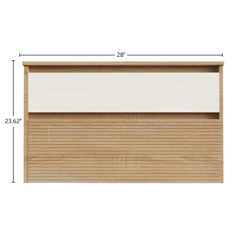 Bathroom Vanity Cabinet CODE Collection by DAX, White, 28" W