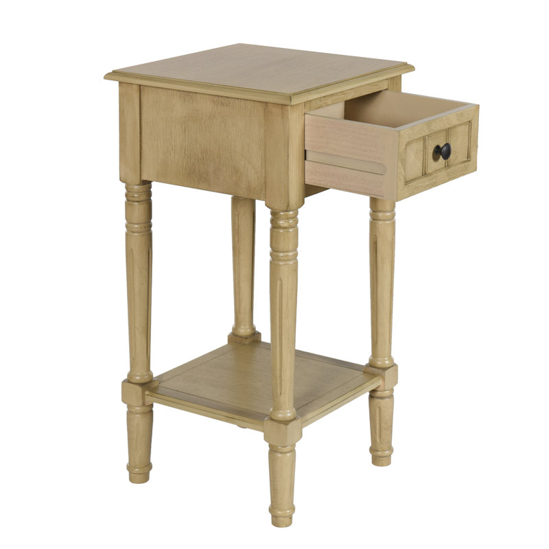 Elboa Collection Accent Table with One Drawer -, Sahara