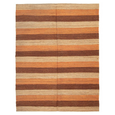 Boho kaki kilim 4 pi 10 po x 6 pi 4 po
