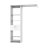 Manchester 150 Closet System with Metal Rod, 5 Open Shelves, and 1 Drawer-1035003468
