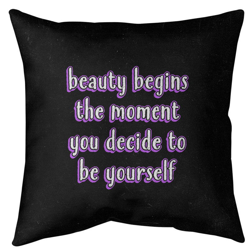 Coussin de sol True Beauty, H 28 po x l 28 po, Mauve