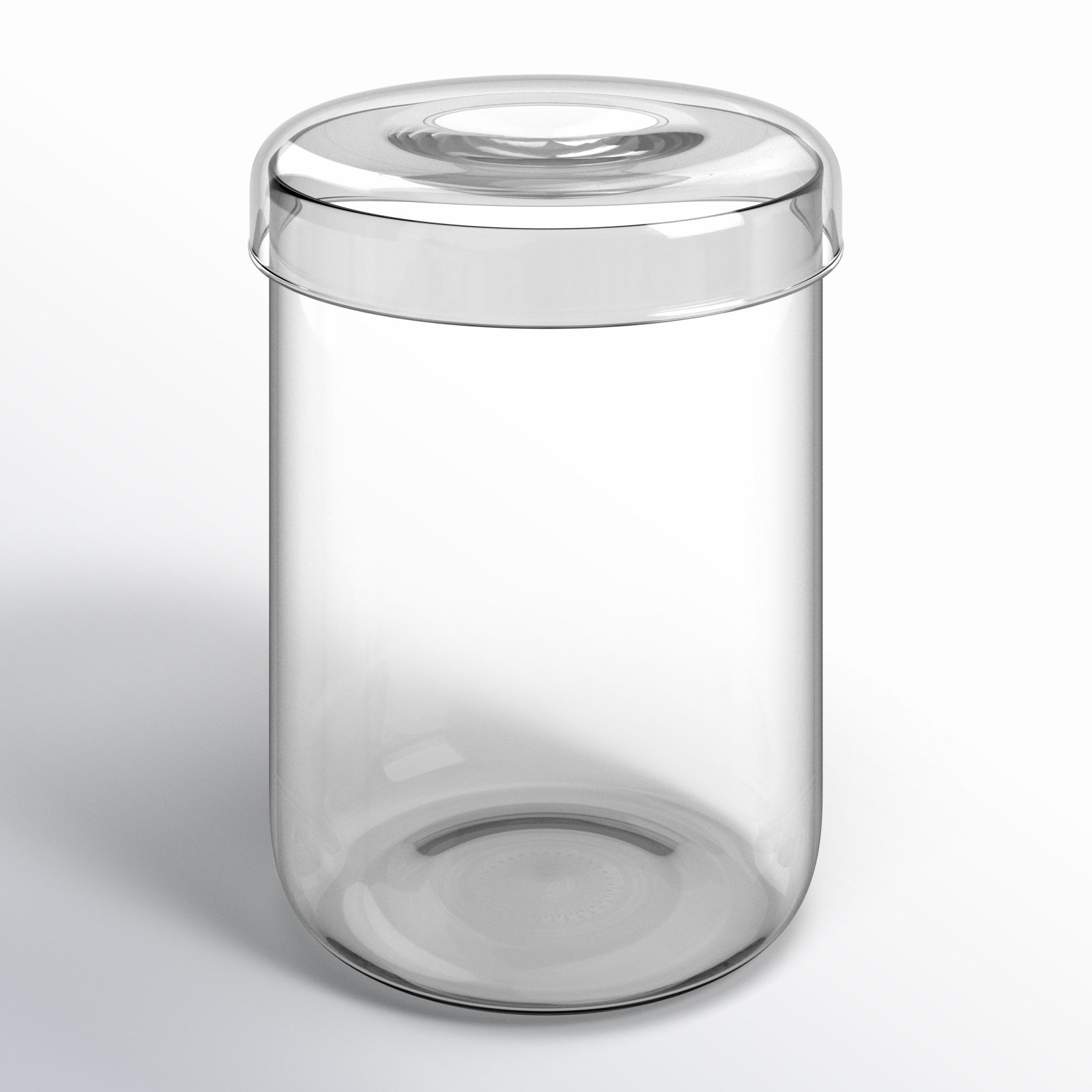 Bina Glass Table Vase, Transparent, 6.25" H x 4.75" W x 4.75" D