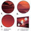 Crimson Sands Desert Moon Horizon IV - désert, art mural en métal-1185626136