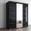 Armoire noire 71 "avec miroir Aria-837274717
