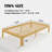Solid Wood And Metal Bamboo Platform Bed Frame, Heavy Duty Support, No Box Spring Needed, Multiple Sizes Available-776891643