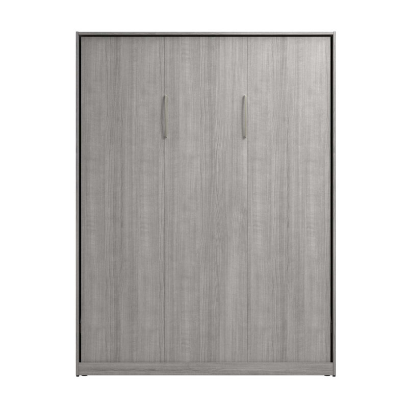 Lit escamotable Oneybrook, Gris platine, Grand