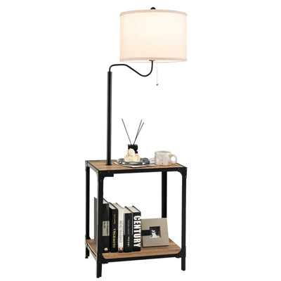 Bencouse 57'' Brown Task Floor Lamp Set