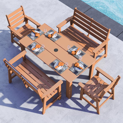 HDPE Outdoor-Dining-Table-Set