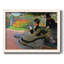 Camille Monet sur un banc de jardin, reproduction d'art sur toile-96278728-96278731