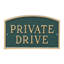 Large Arch Private Drive Statement Plaque Sign-82408990-82400871