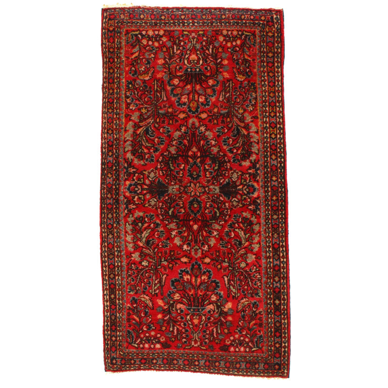 Gaither One-of-a-Kind 2'1" X 4'1" 1920s Wool Area Rug in Red