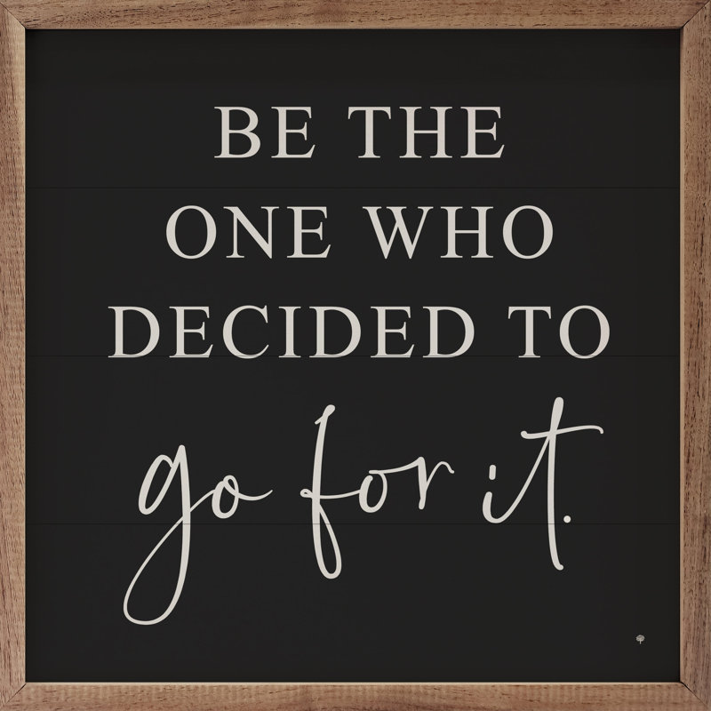 Go For It - noir, H 8 po x l 8 po