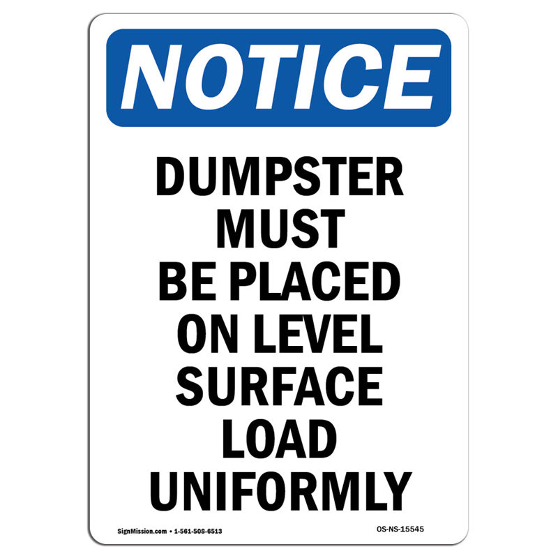 Avis «Dumpster Must Be on»
