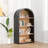 Landlith 43" Tall Arched Wooden Bookcase with 4 Storage Shelves