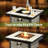 6-person Outdoor Sectional With Cushions,swivel Rockers And Fire Pit,all-weather Wicker Patio Set	-1388012260