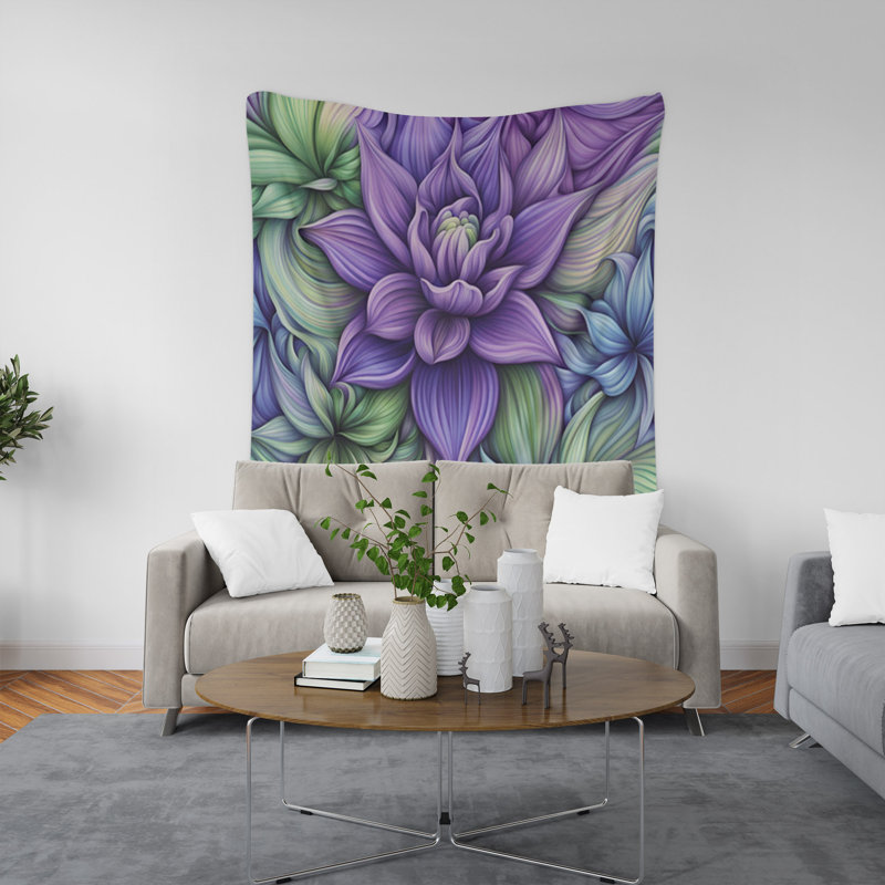 Tapisserie murale, H 60 po x l 51 po x P 0,5 po