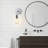 Metal Body Flush Mount Wall Sconce-106860945