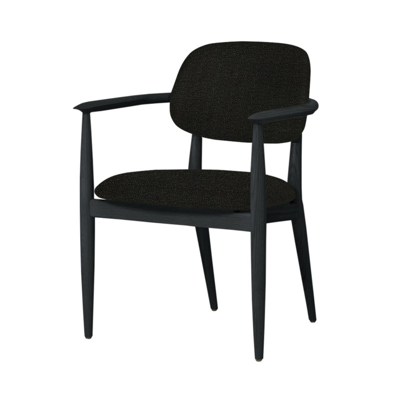 Slow Arm Chair, Steelcut Trio 124, Gray Oak