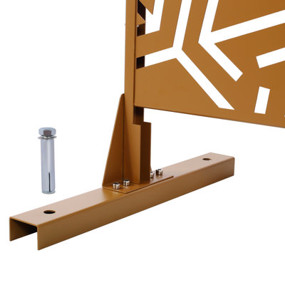 Écran d'intimité extérieur et intérieur en métal, écran d'intimité décoratif autoportant pour terrasse de balcon, panneaux de clôture d'intimité pour jardin extérieur