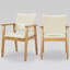 Ensemble de 2 chaises de salle à manger Artell de 47 cm (18,5 po) de hauteur, revêtues de similicuir et dotées d'une structure en bois massif.-500360635
