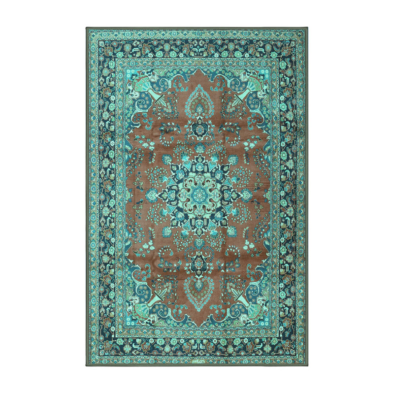 Chierene Performance Oriental Indoor Rug, Rectangle 8' x 12'
