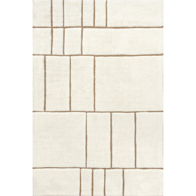 Brega Geometric New Zealand Wool Area Rug