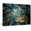 " Symmetrical Blue Gold Fractal Flower "-33819236-21971152