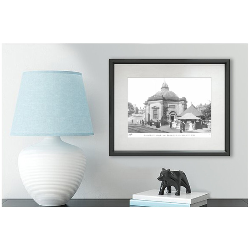 Harrogate, Royal Pump Room, Old Sulphur Well 1902 - Single Picture Frame Print, 45cm H x 60cm W x 2.3cm D
