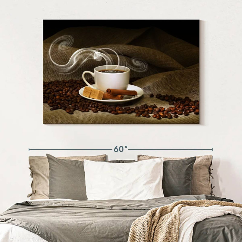 Yarlin Steaming Cinnamon Coffee, 34" H x 51" W