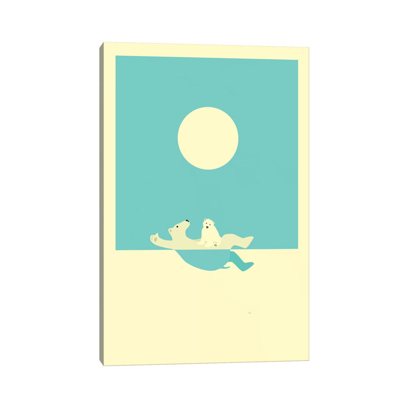 Art encadré, cours de natation II, H 48 po x l 32 po x P 1,5 po, Toile tendue