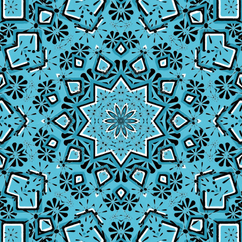 «Lisa Argyropoulos Retroscopic in Blue Jazz», reproduction d'art sur toile tendue, H 12 po x l 12 po, Non, Toile tendue
