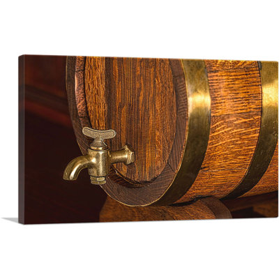 "Beer Barrel Fountain", reproduction de photo sur toile tendue