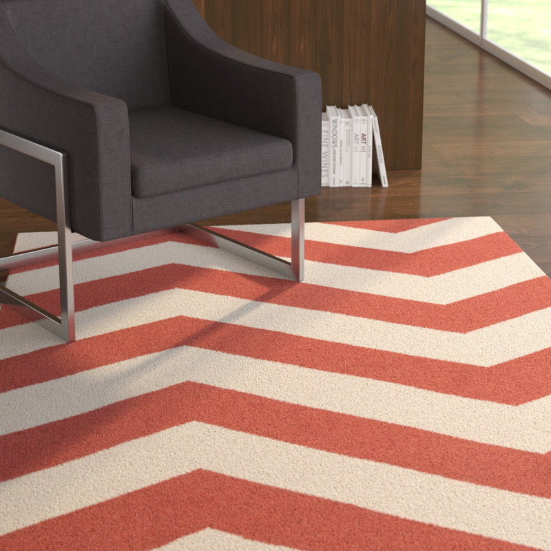 Diego Wool Chevron Indoor Rug, Rectangle 5' x 8'