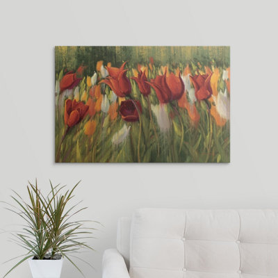 «Tipis tulipes» par Shirley Novak, reproduction d'art