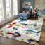 Tapis crème pour enfant 7 pi x 10 pi (6 pi 7 po x 9 pi 6 po) crème Maverick, tapis contemporain, à poils moyens et résistant aux taches-1921987686