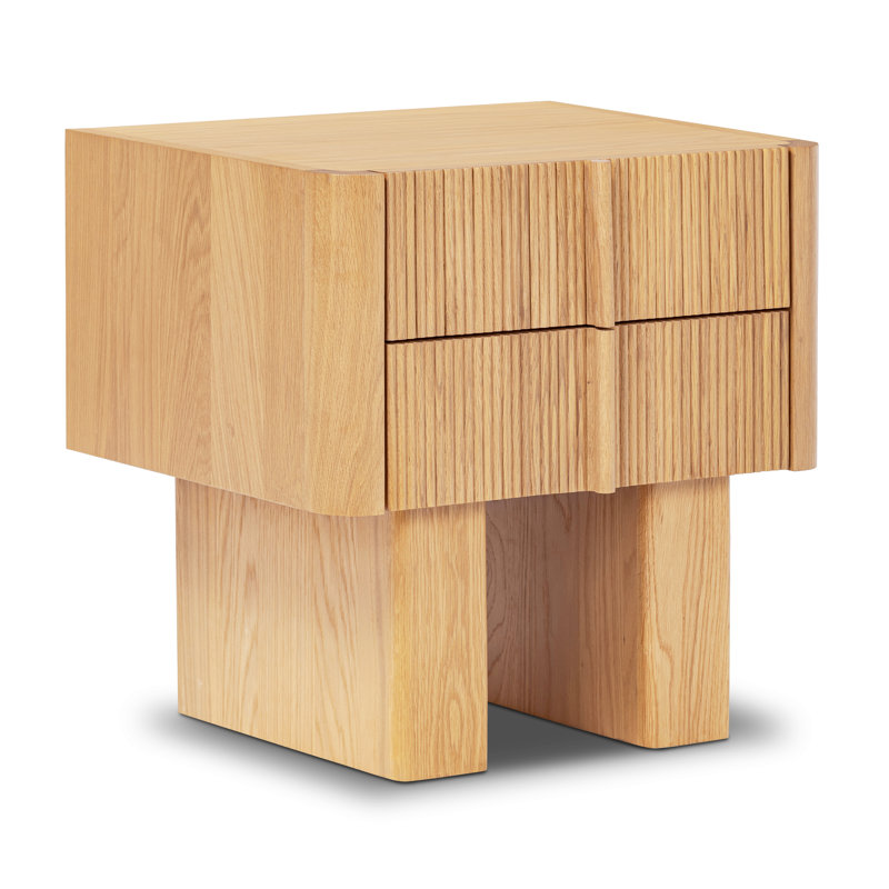 Toledo Nightstand in American White Oak