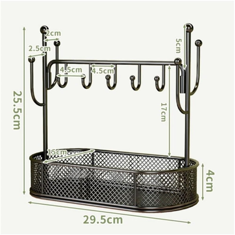 Wall Organizer with Key Hooks