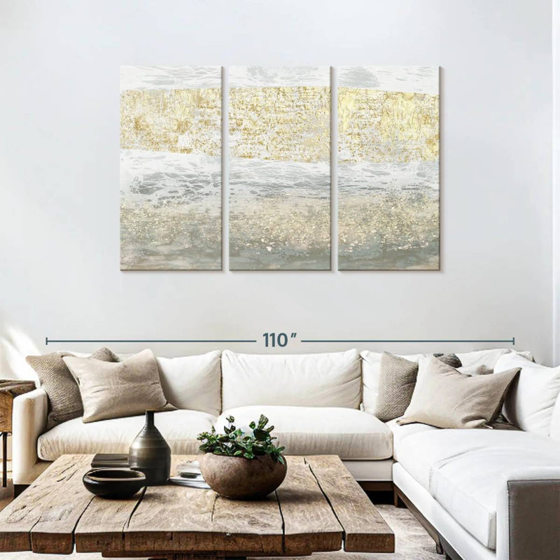 Avery Gilded Textures I, 48" H x 74" W