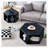 Minimalist white patterns hexagonal Coffee Table Set.Hexagonal MDF coffee table-106233644