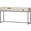 Silas Solid Wood Steel Writing Desk