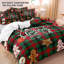 Ensemble de literie Shenglei à carreaux patchwork de Noël en microfibre avec 2 taies d'oreiller, taille pleine (garnitures non comprises)-121832882-122530852